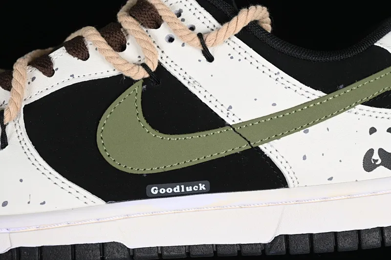 All categories Nk SB Dunk series Nk SB Dunk Low low-top sneakers Nk Dunk Low Little Red Panda Chinese style deconstructed hemp rope SB retro old low-top casual sneakers DD1391-100
